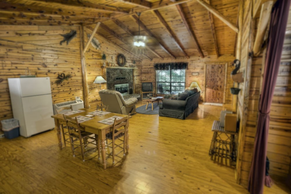 dining room and living room